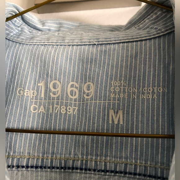 GAP 1969 Striped Denim Shirt - Picture 3 of 4